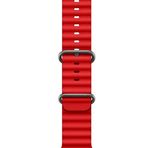 Coverzone Huawei Watch GT3 Pro İle Uyumlu Dalgalı Okyanus Quintessential 46mm Rahat Kullanım Esnek Kabartmalı Kırılmayan Quintessential Metal Tokalı Kordon Kırmızı
