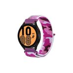 CoverZone Huawei Watch GT3 Pro Koyu Pembe İle Uyumlu Kamuflaj Desenli Hasır Örgü İşlemeli Kordon