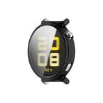 Coverzone Huawei Watch GT5 ile Uyumlu 41mm Tam Kapatan Çerceve Önü Kapalı Tasarım Silikon Kılıf Çerçeve Darbe ve çiziklere Karşı Koruma Siyah