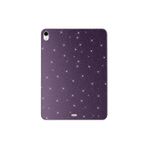 Coverzone İpad 10.2 8.Nesil İle Uyumlu İyi Kalite Simli Parlak Görünüm Tablet Koton Kılıf Shimmer Mor