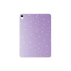 Coverzone İpad 10.9 2022 10.Nesil İle Uyumlu İyi Kalite Simli Parlak Görünüm Tablet Koton Kılıf Shimmer Lila