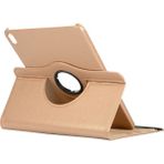 CoverZone iPad 10.nesil ile Uyumlu Wi-Fi MPQ13TU/A 10.9 Inç Kılıf 360 Derece Dönerli Standlı Tablet Kılıf - Altın