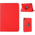 CoverZone iPad 10.nesil ile Uyumlu Wi-Fi MPQ13TU/A 10.9 Inç Kılıf 360 Derece Dönerli Standlı Tablet Kılıf - Kırmızı