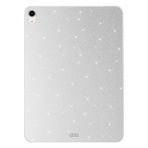 Coverzone iPad Air 11 2024 İle Uyumlu Yüksek Kalite Simli Parlak Görünümlü Tablet Koton Kılıf Shimmer Gümüş