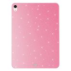 Coverzone iPad Air 11 2024 İle Uyumlu Yüksek Kalite Simli Parlak Görünümlü Tablet Koton Kılıf Shimmer Pembe