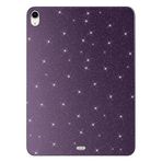 Coverzone iPad Air 11 2025 İle Uyumlu Yüksek Kalite Simli Parlak Görünümlü Tablet Koton Kılıf Shimmer Mor