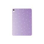 Coverzone İpad Pro 10.5 7.Nesil İle Uyumlu İyi Kalite Simli Parlak Görünüm Tablet Koton Kılıf Shimmer Lila