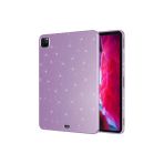 Coverzone İpad Pro 11 2.Nesil 2020 İle Uyumlu İyi Kalite Simli Parlak Görünüm Tablet Koton Kılıf Shimmer Lila