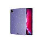 Coverzone İpad Pro 11 2.Nesil 2020 İle Uyumlu İyi Kalite Simli Parlak Görünüm Tablet Koton Kılıf Shimmer Mor