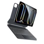 Coverzone iPad Pro 13 inch (2024) ile Uyumlu Case Magic Keyboard Folio Utra Slim Klavyeli Tablet Kılıfı KB31 (iPad Pro 13 - KB31)
