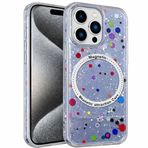 Coverzone İPhone 12 Pro Max ile Uyumlu Animasyonlu Kablosuz Şarj Destekli Şeffaf Telefon Kılıfı,Konfeti Desen, Darbe Emici Köşe,Kamera Koruyucu Çerçeve, İnce ve Hafif ÖC-1 Tasarım-Lavanta