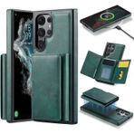 Coverzone iPhone 13 ile uyumlu Deri Kılıf Magsafe ile uyumlu Wallet 2 in 1 Çıkarabilir Kart Tutucu Mıktanıslı Stand olabilen Phone case Deri Kapak Wireless Şarj Özellikli Yeşil