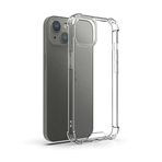 Coverzone iPhone 13 ile uyumlu Kılıf Z-Nitro Anti Shock Silikon Kapak Kamera Korumalı Antişok Airbag Köşe Korumalı Silikon Şeffaf Kılıf