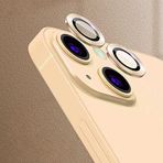 Coverzone iPhone 13 Mini İle Uyumlu Arka Kamera Lens Koruyucu Gold