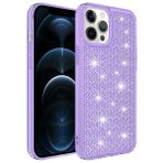 CoverZone iPhone 14 Pro Airbagli Kamera Korumalı Parlak Tasarımlı Z-Snow Emollient Mor Cep Telefonu Kılıfı