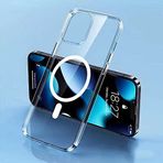 Coverzone iPhone 14 Pro ile uyumlu Kılıf Şeffaf, Wireless Magsafe ile uyumlu Silikon Toz ve Kirden Koruyan Kapak iPhone 14 Pro ile uyumlu Kılıf, Şeffaf