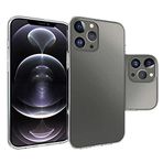 Coverzone iPhone 14 Pro Max ile uyumlu Kılıf Süper Esnek Yapılı Pürüzsüz Toz ve Kirden Koruyan Silikon iPhone 14 Pro Max ile uyumlu Süper Şeffaf Kapak.