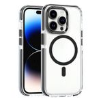 Coverzone iPhone 15 Pro Max İle Uyumlu Bella Magsafe Kablosuz Şarj Destekli Telefon Kılıfı Kamera Lens Koruma Çıkıntılı-Siyah