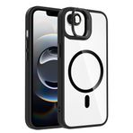 Coverzone iPhone 16E ile Uyumlu Z-Etro MagSafe Wireless Şarj Destekli, Güçlü Manyetik Tutucu, Stand Olabilen, Kamera Lens Hediyeli Koruyucu Kılıf Siyah