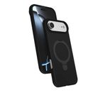 Coverzone iPhone 17 Air ile uyumlu Kılıf MagSafe ile uyumlu MP-Regal Katlanabilir Standlı El parmak geçmeli Kablosuz Şarj Destekli Siyah