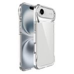 Coverzone iPhone 17 Air ile uyumlu Kılıf Şeffaf ve pürüzsüz yüzey ClearSafeguard T-Max Silikon Airbag köşe tasarım 0.2 mm Kamera çıkıntı Koruma Kapak Clear