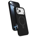 Coverzone iPhone 17 Pro Max ile uyumlu Kılıf MagSafe ile uyumlu MP-Regal Katlanabilir Standlı El parmak geçmeli Kablosuz Şarj Destekli Siyah