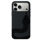 Coverzone İphone 17 Pro Max İle Uyumlu Özel Tasarım Yüksek Kalite İçi Kadife Lansman Silikon Telefon Kılıfı SD-01 (Snake)