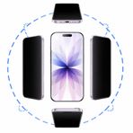 Coverzone iPhone XR / 11 ile Uyumlu 360 Derece Hiç Bir Yerden Görünmeyen Gizlilik Camı Hayalet Ekran Koruyucu Premium Üst Kalite Temperli Full Ekran Koruma Camı Çizilmeye Dayanıklı 8-9H CEKU