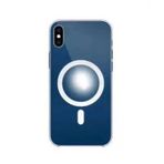 Coverzone iPhone XS 5.8 ile uyumlu Kılıf Şeffaf, Wireless Magsafe ile uyumlu Silikon Kapak Kamera Koruma Çıkıntılı Kılıf, Şeffaf