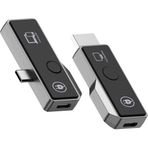 Coverzone Kablosuz Ekran Yayınlayıcı & Alıcı - 1080p 60Hz HDMI Kablosuz Ekran Adaptörü, USB-C, DP-ALT, 5GHz WiFi, Tak Çalıştır, Mac, Windows, Android Uyumluluğu | ZR1180