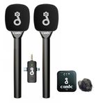 Coverzone Kablosuz El ve Yaka Mikrofon Sistemi – 2 Verici 1 Alıcı, 2.4GHz Sinyal, 50m Menzil, Tak-Çalıştır, DSLR/Telefon Uyumlu, Röportaj ve Canlı Yayın İçin Profesyonel Candc 2TX