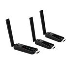 Coverzone Kablosuz HDMI Verici ve Alıcı Seti TX RX 1080P 60Hz Wireless Görüntü Aktarıcı Plug & Play HDMI Transmitter Receiver Kit TV Monitör Projektör Sunum ve Toplantı Kullanımı İçin (1TX 2RX) ZR1287