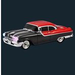 Coverzone Kablosuz Hoparlör Bluetooth 10W 1955 Model Pontiac Bluetooth Klasik Araba Görünümlü Hoparlör ve FM Radyo Ofis Ev için USB SD AUX Girişli Havalı Tasarım WS-598 Siyah-Kırmızı (Siyah-Kırmızı)