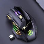 Coverzone Kablosuz Oyuncu Mouse – 3200 DPI Ayarlanabilir Hassasiyet, RGB 7 Renk LED Aydınlatma, Şarjlı, Ergonomik Tasarım, 2.4GHz Wireless Gaming Mouse | GW-X7