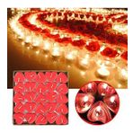 Coverzone Kalp Şekilli Mum 50 Adet Dekoratif Aşk Kalp Mumları Kokulu Mumlar Seti 3.8x3.8x1cm