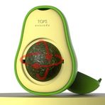 Coverzone Kedi Köpek Oyuncağı Avokado Avokado Kedi Çimi Topu Catnip Avokado Kedi Nanesi Oyuncağı Cat & Dog Toys 6x4 cm
