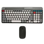 Coverzone Lenovo Yoga Tab 11 ile Uyumlu Bluetooth Klavye Mouse Kablosuz Klavye ve RGB Mouse Set 2.4G Bluetooth Batarya Taşınabilir Hafif ve İnce Tasarım ZYG-806
