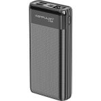 CoverZone Lityum Polimer Batarya 15W 3 Çıkışlı A-30 20.000 mAh Siyah Powerbank