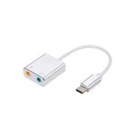 Coverzone Mikrofon Ve Kulaklık Çevirici 7.1 Dönüştürücü 2in1 Type-c Den