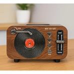 Coverzone Mini Boy Bluetooth Radyo Hoparlör – Cz1011bt | Klasik Tasarım, Kablosuz Bağlantı, Güçlü Ses, Uzun Pil Ömrü, Taşınabilir Hoparlör Cz1011bt 360 X 140 X 120 Mm (Cz1011bt - Kahverengi)