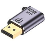 Coverzone Mini DisplayPort to DisplayPort Çevirici 8K 60Hz Ultra HD Görüntü Aktarıcı DP Adaptör Yüksek Hızlı Stabil Bağlantı Tak Çalıştır Laptop Monitör Projeksiyon Uyumlu (ZR1220 Mini DP to DP)