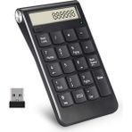 Coverzone Mini Sayısal Tuş Takımı, USB Bağlantılı Klavye, Nümerik Keypad, Sayı Girişi ve Hesap Makinesi Fonksiyonu, Kompakt Tasarım, Type-C Hızlı Veri Girişi, Siyah | ZR1273