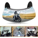 CoverZone Motosiklet Kör Nokta Aynası Ön Cam Dikiz Aynası 180 Derece Geniş Açılı | Ayarlanabilir Dikiz Güvenlik Aynalası 17CM x 6cm | Gr-78
