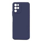 Coverzone Omix X700 İle Uyumlu Kamera Korumalı Premier Silikon Arka Kapak Telefon Kılıfı Lacivert