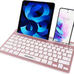 Coverzone Onezero Bluetooth Klavye Multi Fonksiyonel Kablosuz Klavye iPad ile uyumlu Tablet Akıllı Telefon MacBook ile uyumlu Android iOS Windows ile uyumlu Entegre Stand Tutuculu Türkçe Klavye ZR20