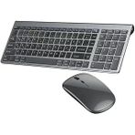 Coverzone Onezero Kablosuz Türkçe Klavye Mouse Set Şarjlı Klavye Mouse 2.4G Usb Dongle Bluetooth Bağlantılı Ergonomik Tasarım Kablosuz Keyboard Titanyum Renk Zr609