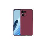 Coverzone Oppo Reno 7 4g Ile Uyumlu Kılıf Premier Silikon Kapak Mürdüm