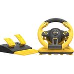 CoverZone Oyun Yarış Direksiyon Pxn V3 Pro 180° Yarış Yarış Direksiyonu, Evrensel USB Bağlantı Noktası ve Pedallı, Pc, Ps3, Ps4, Xbox One, Xbox Serisi S&x, Nintendo Switch Için Uygundur - Sarı