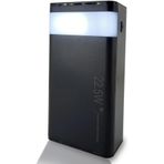 Coverzone Powerbank Led Işıklı Şarj Durumu Göstergesi Taşıma İpli 30000 mAh Ofiste Evde Tatilde Kampta Arabada Kolayca Yanında Taşı Güç Bankası TG353