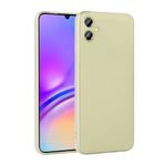 Coverzone Premier Galaxy A05 Uyumlu Silikon Kılıf - Soft ve Pürüzsüz Dış Yüzey, Ultra İnce Yapılı, Esnek Arka Kapak (Gold)
